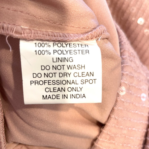 Mac Duggal Sequined Ruffled Cut Out Lace Up Gown In Rose Pink 10829 Size 8 New - Picture 16 of 16